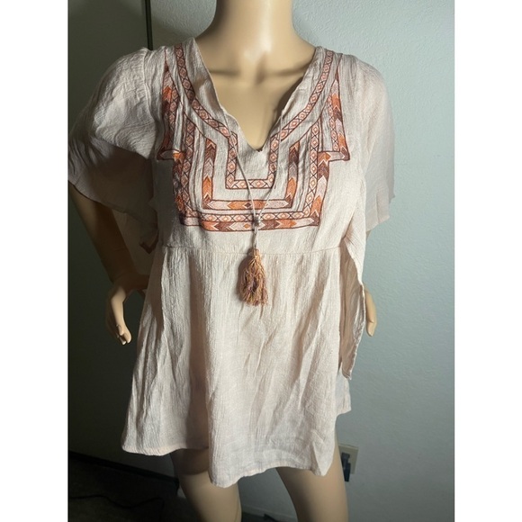 𝅺KNOX Rose boho top size 1 - Picture 3 of 4